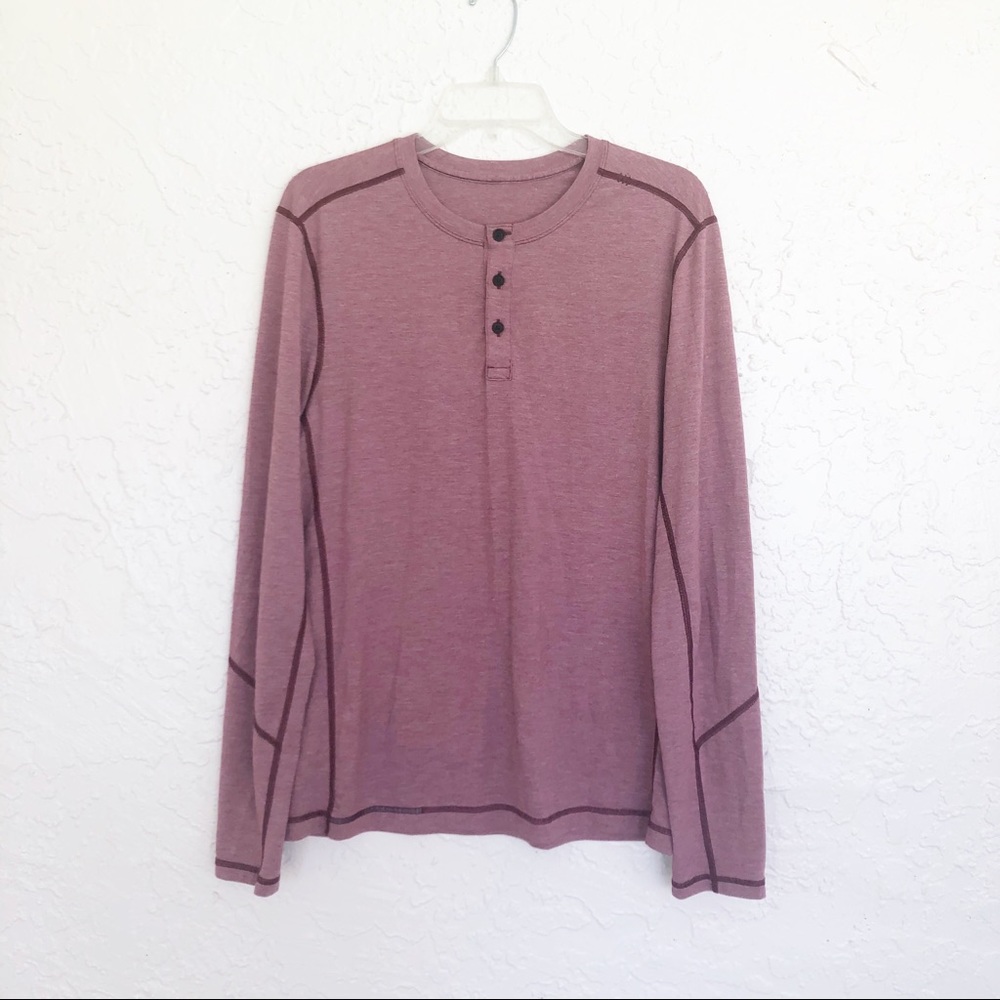 Lulu Lemon THE Henley Long Sleeve Shirt Top - Picture 6 of 7